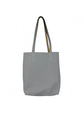 Hermes Big Tote Neo Double Sens 35 Reversible Handbag Shoulder Leather Gray